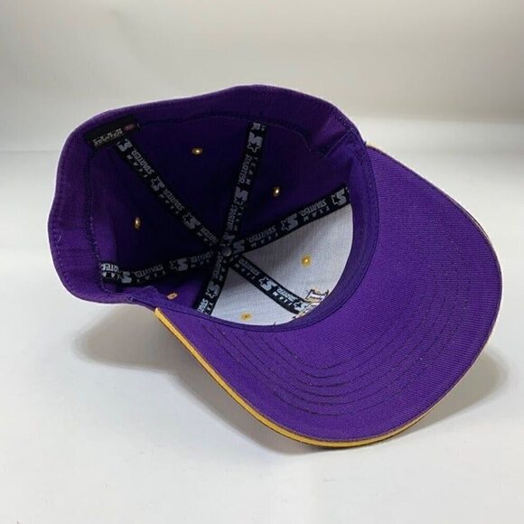 LSU Tigers NCAA Vintage Purple Starter Stretch Fitted Hat Mens M/L READ - Picture 4 of 5